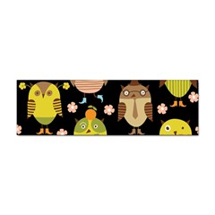 Cute Owls Pattern Sticker (bumper) by Ket1n9