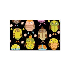 Cute Owls Pattern Sticker Rectangular (10 Pack) by Ket1n9