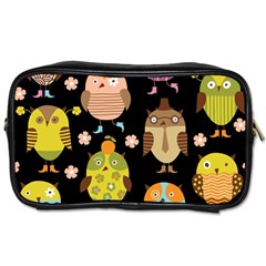 Cute Owls Pattern Toiletries Bag (one Side) by Ket1n9