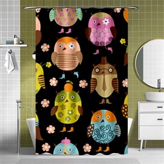 Cute Owls Pattern Shower Curtain 48  X 72  (small)  by Ket1n9