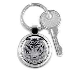 Tiger Head Key Chain (round) by Ket1n9