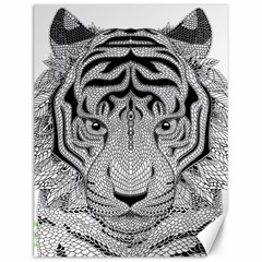 Tiger Head Canvas 12  X 16  by Ket1n9