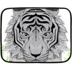 Tiger Head Fleece Blanket (mini)