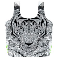 Tiger Head Full Print Recycle Bag (xxl) by Ket1n9