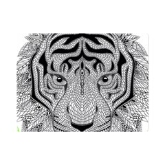 Tiger Head Premium Plush Fleece Blanket (mini) by Ket1n9