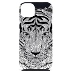 Tiger Head Iphone 14 Plus Black Uv Print Case by Ket1n9