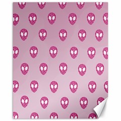 Alien Pattern Pink Canvas 16  X 20  by Ket1n9