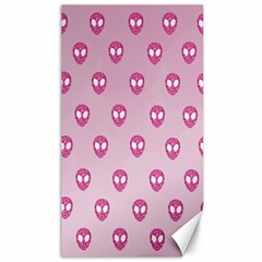 Alien Pattern Pink Canvas 40  X 72  by Ket1n9