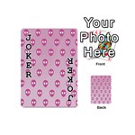 Alien Pattern Pink Playing Cards 54 Designs (Mini) Front - Joker1