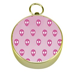 Alien Pattern Pink Gold Compasses by Ket1n9