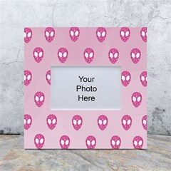 Alien Pattern Pink White Box Photo Frame 4  X 6  by Ket1n9