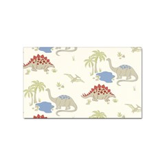 Dinosaur Art Pattern Sticker (rectangular) by Ket1n9