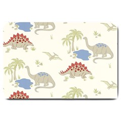 Dinosaur Art Pattern Large Doormat by Ket1n9