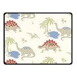 Dinosaur Art Pattern Fleece Blanket (Small) 50 x40  Blanket Front