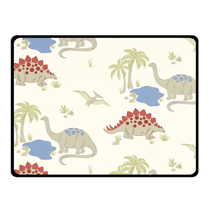 Dinosaur Art Pattern Fleece Blanket (Small)