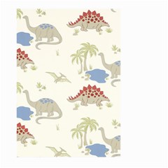 Dinosaur Art Pattern Large Garden Flag (two Sides) by Ket1n9