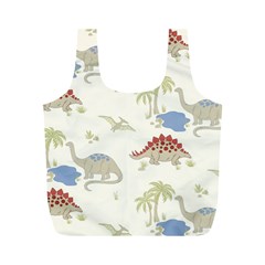 Dinosaur Art Pattern Full Print Recycle Bag (m) by Ket1n9