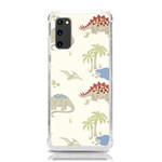 Dinosaur Art Pattern Samsung Galaxy S20 6.2 Inch TPU UV Case Front