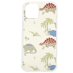 Dinosaur Art Pattern Iphone 12 Pro Max Tpu Uv Print Case by Ket1n9