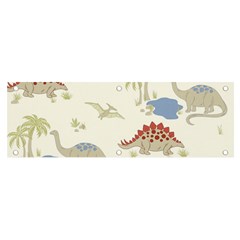 Dinosaur Art Pattern Banner And Sign 6  X 2  by Ket1n9