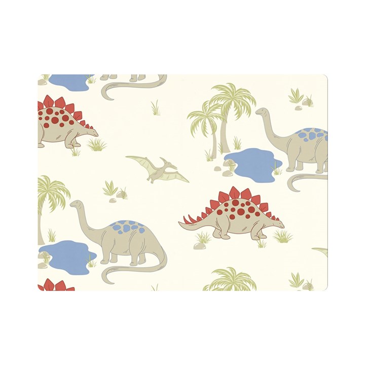 Dinosaur Art Pattern Premium Plush Fleece Blanket (Mini)