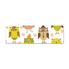 Cute Owls Pattern Sticker Bumper (10 Pack) by Ket1n9