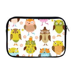 Cute Owls Pattern Apple Macbook Pro 17  Zipper Case by Ket1n9