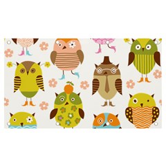 Cute Owls Pattern Banner And Sign 7  X 4  by Ket1n9