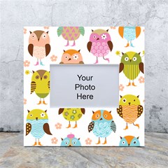 Cute Owls Pattern White Box Photo Frame 4  X 6  by Ket1n9