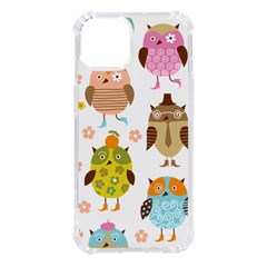 Cute Owls Pattern Iphone 14 Tpu Uv Print Case by Ket1n9