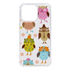 Cute Owls Pattern Iphone 13 Pro Tpu Uv Print Case by Ket1n9