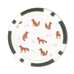 Fox Animal Wild Pattern Poker Chip Card Guard (10 Pack) by Ket1n9