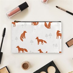 Fox Animal Wild Pattern Cosmetic Bag (medium) by Ket1n9