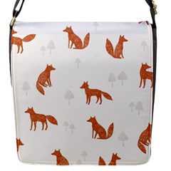 Fox Animal Wild Pattern Flap Closure Messenger Bag (s) by Ket1n9