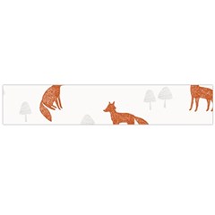 Fox Animal Wild Pattern Large Premium Plush Fleece Scarf  by Ket1n9