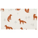 Fox Animal Wild Pattern Banner and Sign 7  x 4  Front