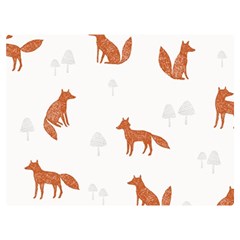 Fox Animal Wild Pattern Two Sides Premium Plush Fleece Blanket (extra Small) by Ket1n9