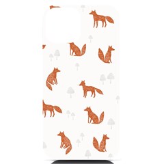 Fox Animal Wild Pattern Iphone 14 Black Uv Print Case by Ket1n9