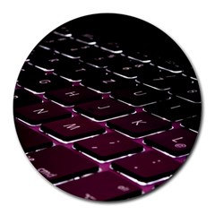 Computer Keyboard Round Mousepad by Ket1n9