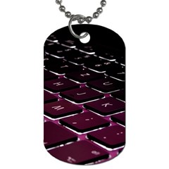 Computer Keyboard Dog Tag (two Sides) by Ket1n9