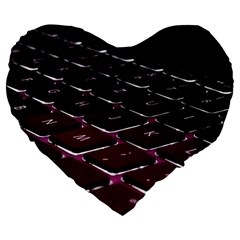 Computer Keyboard Large 19  Premium Heart Shape Cushions by Ket1n9