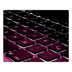 Computer Keyboard Two Sides Premium Plush Fleece Blanket (large) by Ket1n9