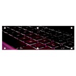 Computer Keyboard Banner and Sign 6  x 2  Front