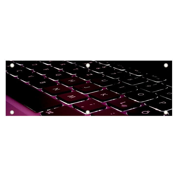 Computer Keyboard Banner and Sign 6  x 2 