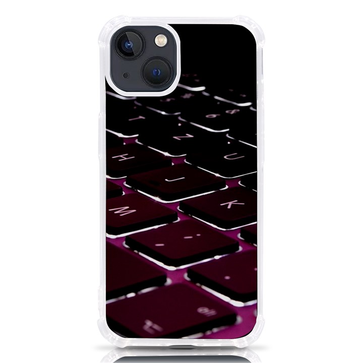 Computer Keyboard iPhone 13 TPU UV Print Case