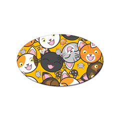 Cats-cute-kitty-kitties-kitten Sticker Oval (10 Pack) by Ket1n9