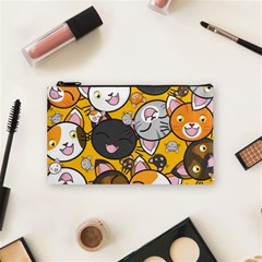 Cats-cute-kitty-kitties-kitten Cosmetic Bag (small) by Ket1n9