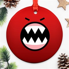 Funny Angry Ornament (round) by Ket1n9