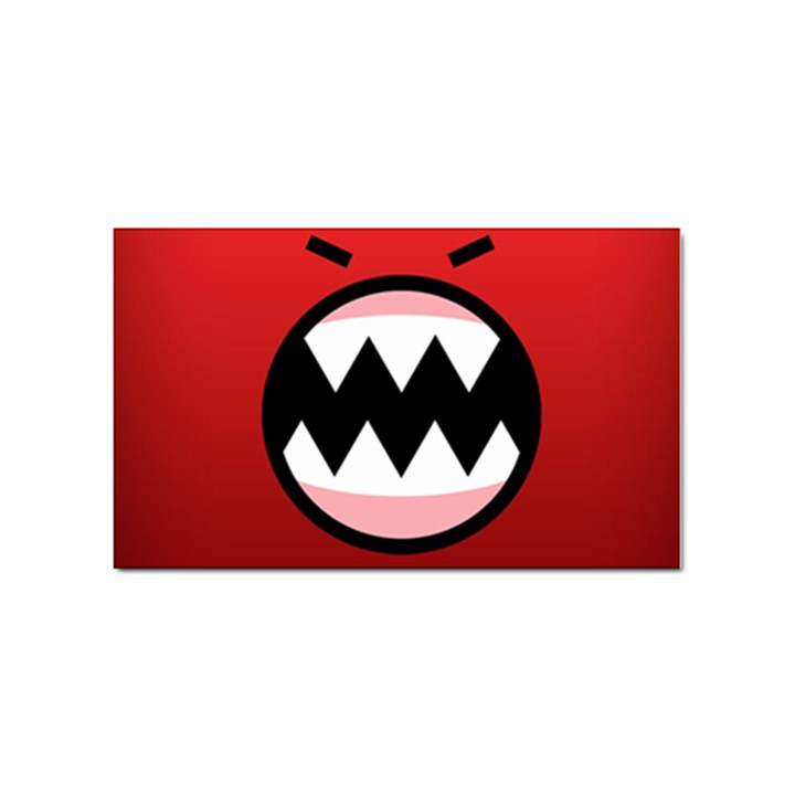 Funny Angry Sticker Rectangular (10 pack)