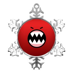 Funny Angry Metal Small Snowflake Ornament by Ket1n9